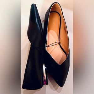 EXPRESS Brand Flats w/ Gold Heel Inlay